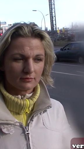 German girl next door from Street make first time Sex casting   Clip 1