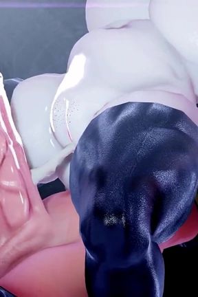 Hard Anime Futa Fucks a Bald Pussy Succubus and Creampies, Beautiful Japanese Futa Jerks off and Bust Nuts