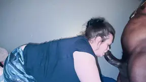 Mature Angel mom gives best deep-throated, slurping blowjob