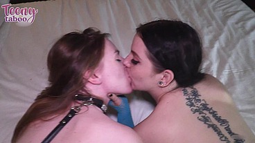 Amateur Gonzo Threesome Creampie - Celestina & Lily w/ Seth Brogan