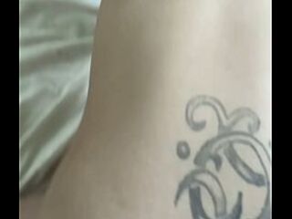 Trailer trash bitch gets a call from her boyfriend whilst getting screwed by some other man