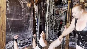 Part one:- Domina Satana and Mistress Izar Humiliates Satana's Piggy.