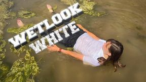 Wetlook White T-Shirt Down at the Estuary (HD)