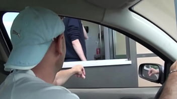 3 amazing exhib sex in the car in mac donalds