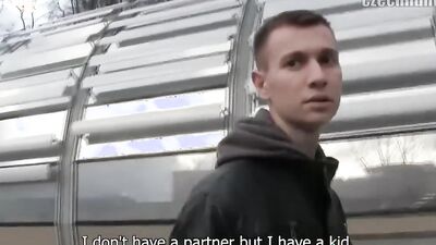 Amateur Czech chap is playing with stranger's cock in this scene