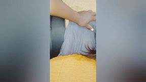 Step-Sister's Secret Pleasure: A Steamy Encounter at Home with Ashawindy - නන්ගිගෙ හුත්ත ලෙවකාල බස්සනකොට තියන සැප Step sister along at home pussy liking and hard fucking