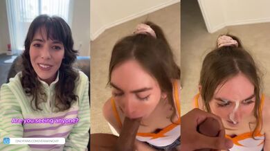 StepSis and StepMom Deep Throat Big Cock While Cum Shots Cover Their Faces