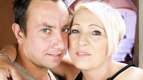 ”Chubby mature riding a prick”