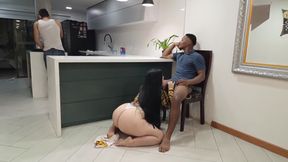 I fuck my best friend's wife while he cooks for me