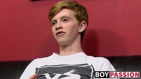 A small guy has a massive penis and he loves to touch it