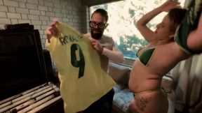pos jogo do brasil minha amiga quis comemorar me dando a bucetinha, dei muito leite pra ela - evezzini