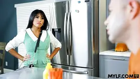 Stepmom catches me jerking off and decides to finish the fucking job herself