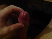 Jerking my uncut cock compilation 5 cumshots