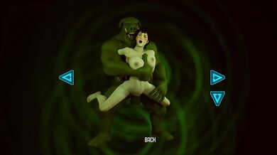 The ogre rips the college girl's tight pussy open on his cursed monster cock