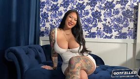 Enjoy two babes giving interviews and showcasing