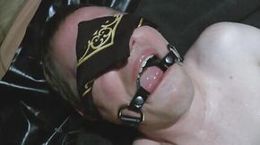 Piss in mouth, facefuck, cum swallow, slave milked (after hours of SM)