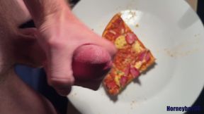 Twink Squirt on His Pizza