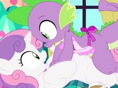 Spike and Sweetie Belle [sfan and tricksta]