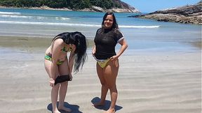 With my girlfriend Paty Butt on a beach vacation