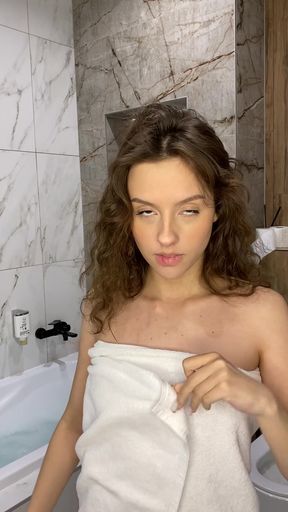 Playful girlfriend's unpredictable mood