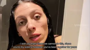 Cheating wife's secret fuck in the bathroom