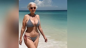 Granny's Golden Goose gets Goosed on Gal Beach, Talkin' Dirty like a Slurpin' Siren