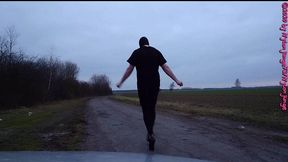 geile heels im auto anziehen ** outdoor fun **