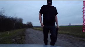 geile heels im auto anziehen ** outdoor fun **
