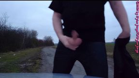 geile heels im auto anziehen ** outdoor fun **