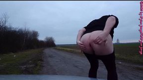 geile heels im auto anziehen ** outdoor fun **