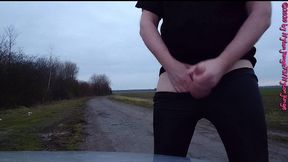 geile heels im auto anziehen ** outdoor fun **