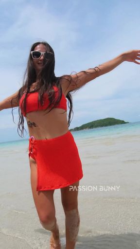 Beauty Bikini and Hot Chill on the Beach