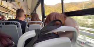 A Stranger Girl Jerked off and Sucked My Dick a Bus Full of People