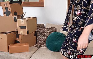 My naughty big tits stepmom Lilly James makes me cum after I helped her
