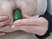 Stretching and Fucking my Ass with Cucumber
