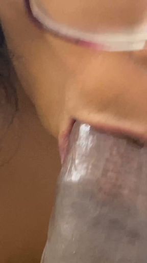 Hot Ebony Nerd Gets Hammered by Hard Black Cock