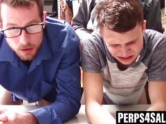 Twink thief double penetrated as punishment for stealing