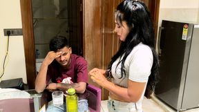 Indian Desi Beautiful Step Sister fuck With Her Step Brother, Hindi audio Video