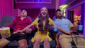 ”Movie night turns into bisexual threesome - Spencer Bradley, Dillon Diaz, Tony Sting”