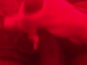 Red Light Special: BBC Jerks in Room, Fucks Fleshlight and Busts a Huge Nut