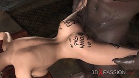 Fuck me on the table! Black man fucks hard a sexy girl