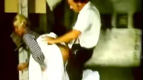 Vintage Hottie Visits A Perv At Midnight To Check His B