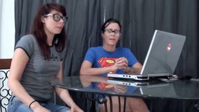 Bratty nerds HUMILIATE your small dick NICHOLE FOXX + KERI HIDEF