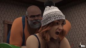 Curvy Wife Spends Her Entire Day Before Christmas Taking Black Dick