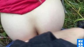 Wild Public Forest Fuck Session with a Huge-Tit Slut