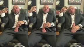 jason collins suit joi while smoking a cigar!