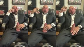 jason collins suit joi while smoking a cigar!