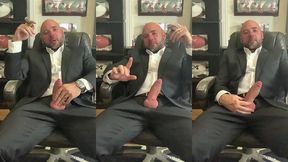 jason collins suit joi while smoking a cigar!