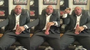 jason collins suit joi while smoking a cigar!