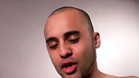 Hot latino Billy released a big load after jacking his huge cock